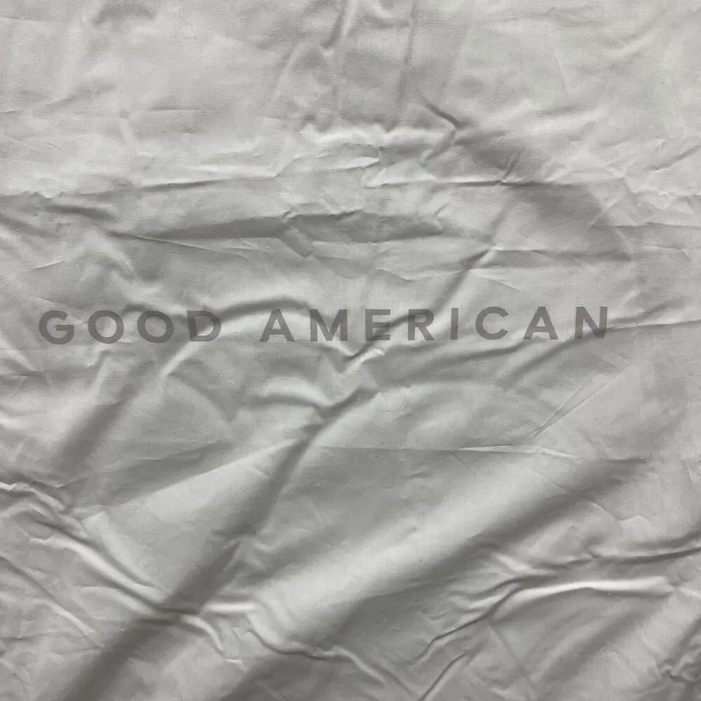 Good American Ivory Drawstring Dust Bag Shoe Bag Travel Storage 16.5” x 25”